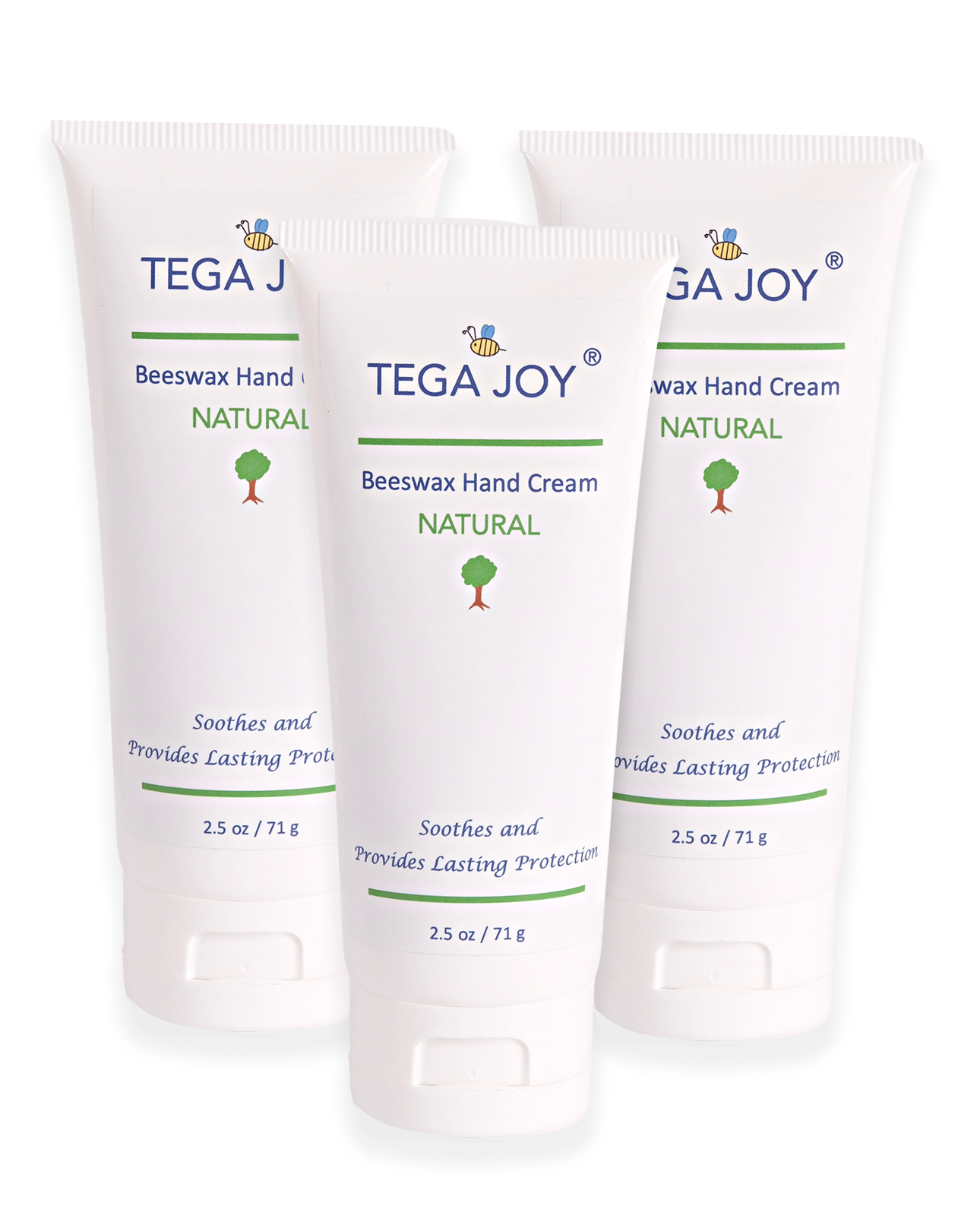 Tega Joy All Natural Beeswax Hand Cream, 2.5 oz.