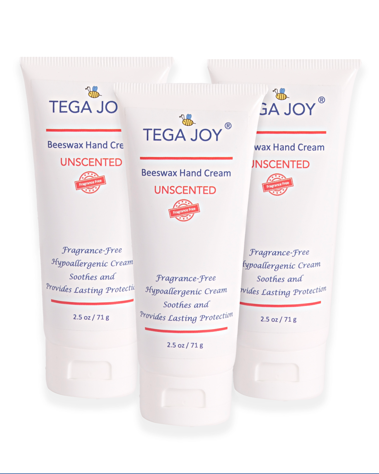 Tega Joy Unscented Beeswax Hand Cream, 2.5 oz.