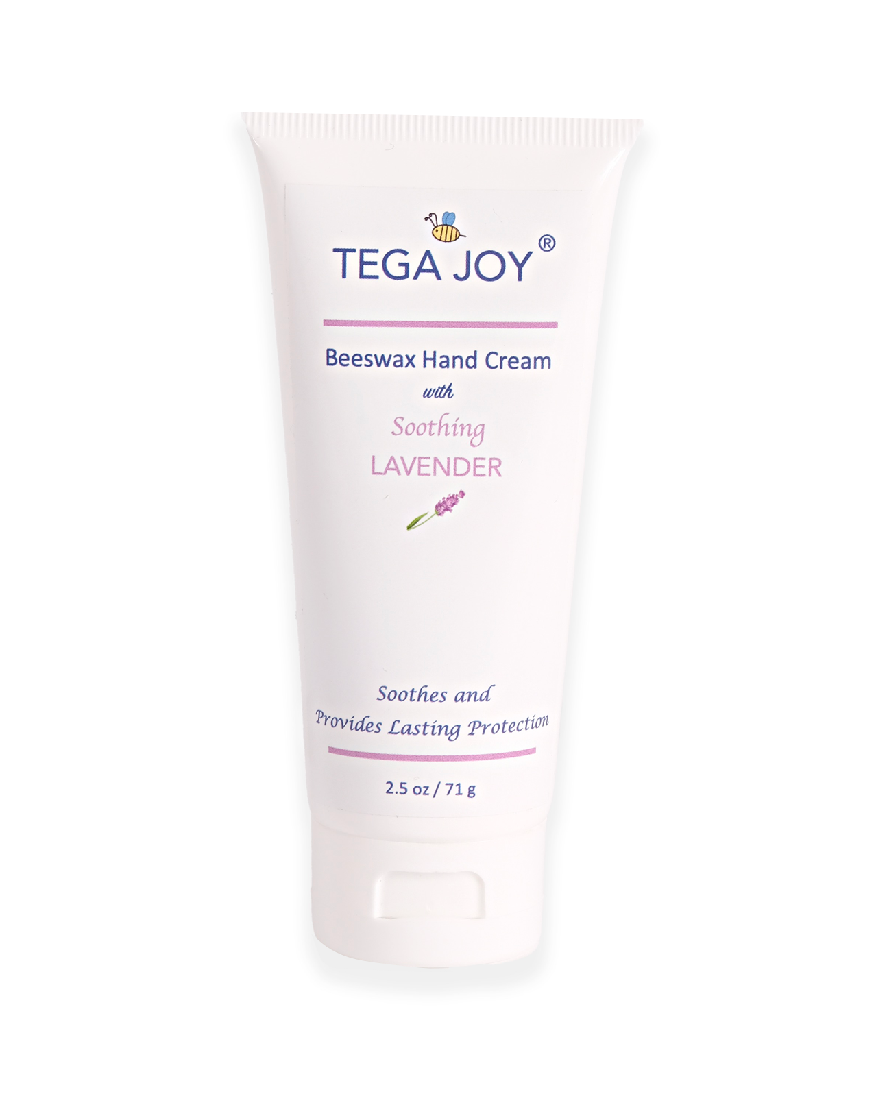 Tega Joy Beeswax Hand Cream with Soothing Lavender, 2.5 oz.