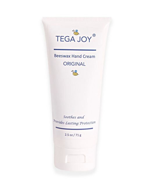 Tega Joy Original Beeswax Hand Cream with Cashmere Glow, 2.5 oz.