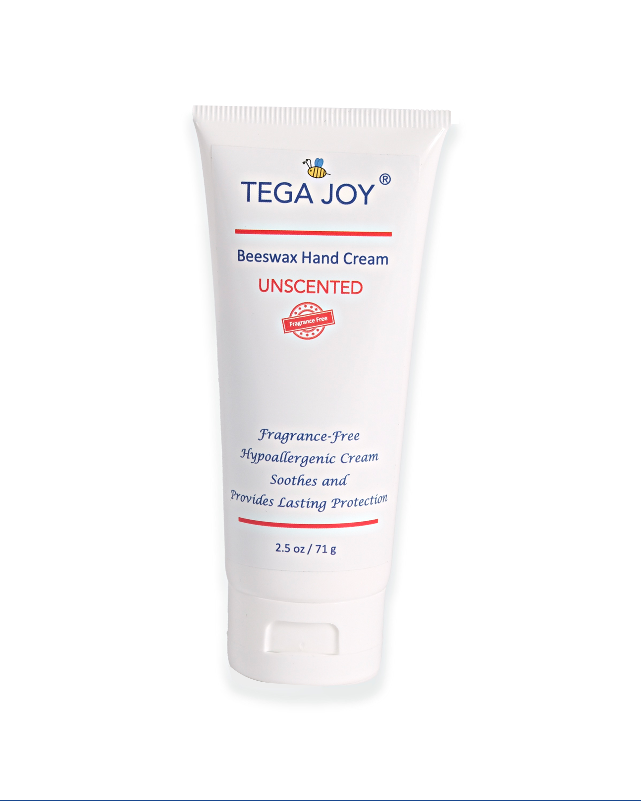 Tega Joy Unscented Beeswax Hand Cream, 2.5 oz.